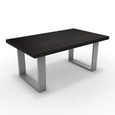 Dohányzóasztal - Antara festett ezüst lábbal - Füstölt dió, méret: 100x60