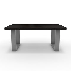 Dohányzóasztal - Antara festett ezüst lábbal - Füstölt dió, méret: 100x60