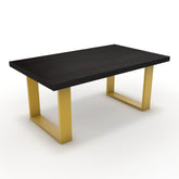 Dohányzóasztal - Antara festett arany lábbal - Füstölt dió, méret: 100x60