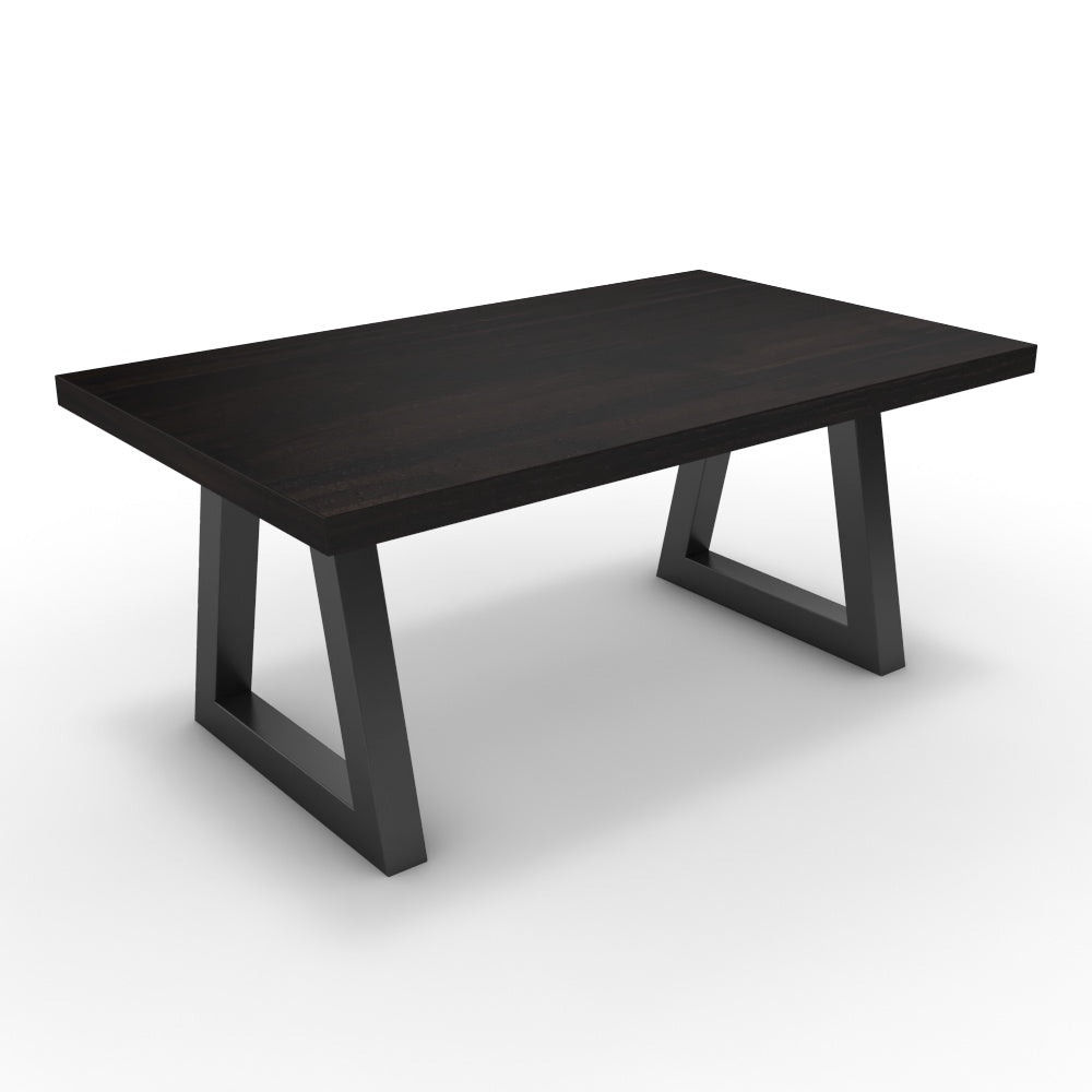 Dohányzóasztal - Bala fekete lábbal - Füstölt dió, méret: 100x60