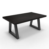 Dohányzóasztal - Bala fekete lábbal - Füstölt dió, méret: 100x60