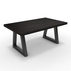 Dohányzóasztal - Bala fekete lábbal - Füstölt dió, méret: 100x60