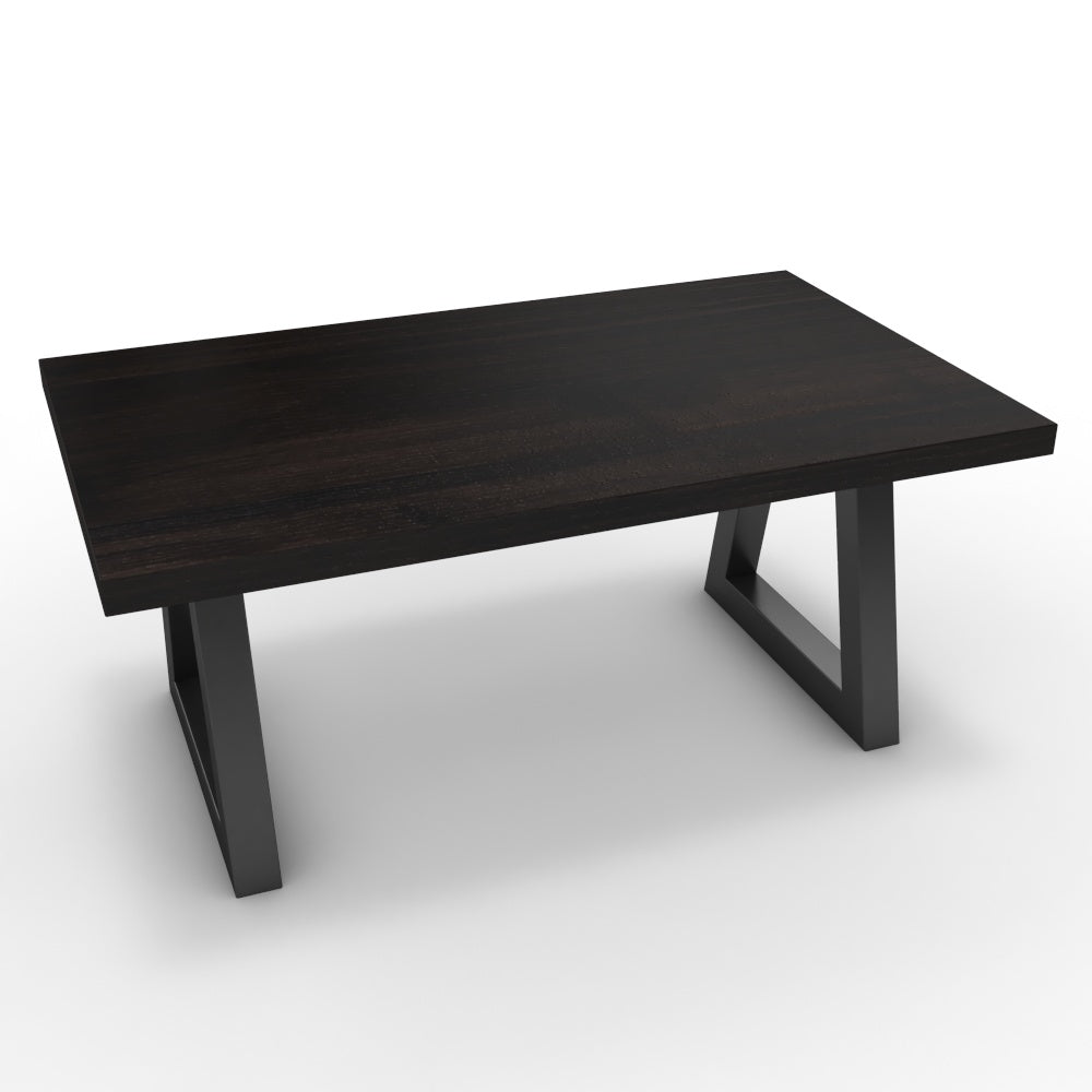 Dohányzóasztal - Bala fekete lábbal - Füstölt dió, méret: 100x60