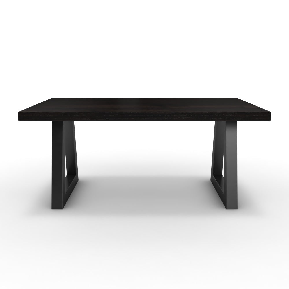 Dohányzóasztal - Bala fekete lábbal - Füstölt dió, méret: 100x60