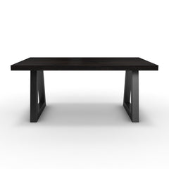 Dohányzóasztal - Bala fekete lábbal - Füstölt dió, méret: 100x60