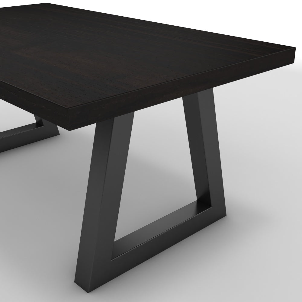 Dohányzóasztal - Bala fekete lábbal - Füstölt dió, méret: 100x60