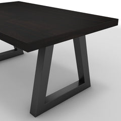 Dohányzóasztal - Bala fekete lábbal - Füstölt dió, méret: 100x60