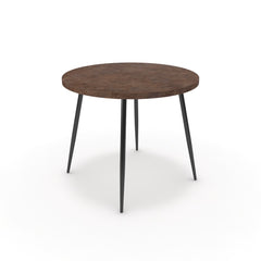 Étkezőasztal, kerek - Manu fekete lábbal - Ferro bronz, méret: 90x90