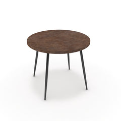 Étkezőasztal, kerek - Manu fekete lábbal - Ferro bronz, méret: 90x90