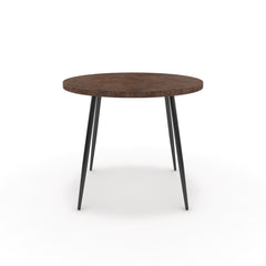 Étkezőasztal, kerek - Manu fekete lábbal - Ferro bronz, méret: 90x90