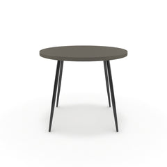 Étkezőasztal, kerek - Manu fekete lábbal - Fosszil szürke, méret: 90x90