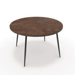 Étkezőasztal, kerek - Manu fekete lábbal - Ferro bronz, méret: 120x120