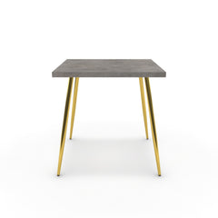Étkezőasztal - Manu arany lábbal - Vil.szürke Chicago beton, méret: 75x75
