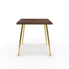 Étkezőasztal - Manu arany lábbal - Ferro bronz, méret: 75x75