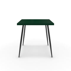 Étkezőasztal - Manu fekete lábbal - Forest zöld, méret: 75x75