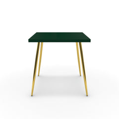 Étkezőasztal - Manu arany lábbal - Forest zöld, méret: 75x75