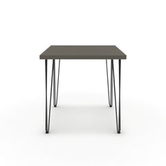 Étkezőasztal - Linga fekete lábbal - Fosszil szürke, méret: 75x75