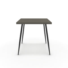 Étkezőasztal - Manu fekete lábbal - Fosszil szürke, méret: 75x75