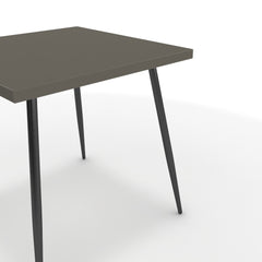 Étkezőasztal - Manu fekete lábbal - Fosszil szürke, méret: 75x75