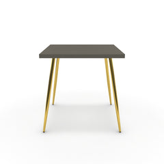 Étkezőasztal - Manu arany lábbal - Fosszil szürke, méret: 75x75