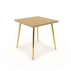 Étkezőasztal - Manu arany lábbal - Vicenza tölgy, méret: 75x75