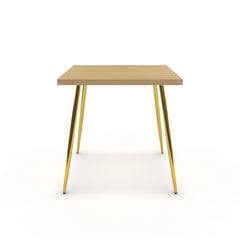 Étkezőasztal - Manu arany lábbal - Vicenza tölgy, méret: 75x75