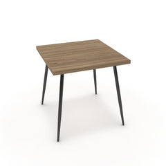 Étkezőasztal - Manu fekete lábbal - Világos rauna szil, méret: 75x75