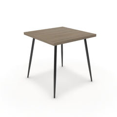 Étkezőasztal - Manu fekete lábbal - Szürke Vicenza tölgy, méret: 75x75