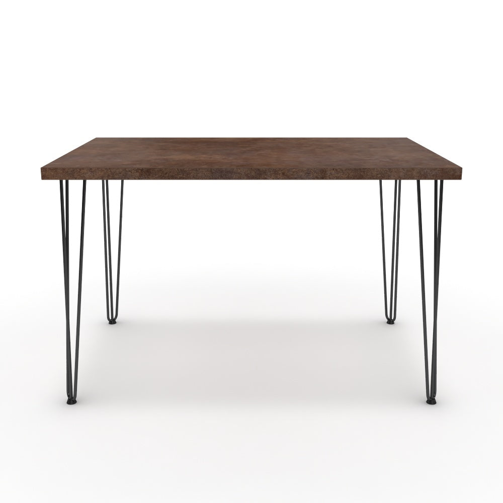 Étkezőasztal - Linga fekete lábbal - Ferro bronz, méret: 120x75