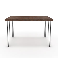 Étkezőasztal - Linga fekete lábbal - Ferro bronz, méret: 120x75