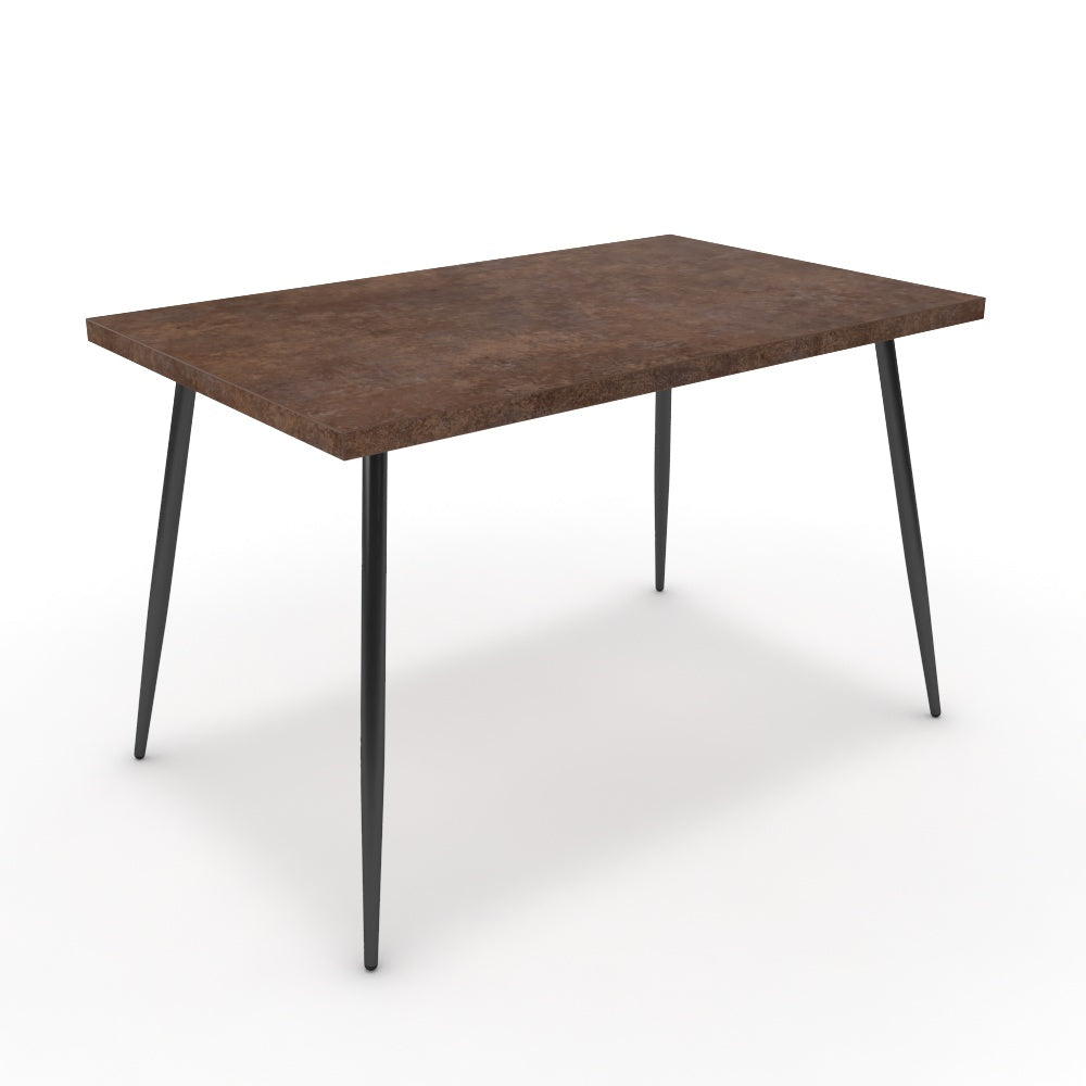 Étkezőasztal - Manu fekete lábbal - Ferro bronz, méret: 120x75