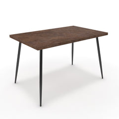 Étkezőasztal - Manu fekete lábbal - Ferro bronz, méret: 120x75