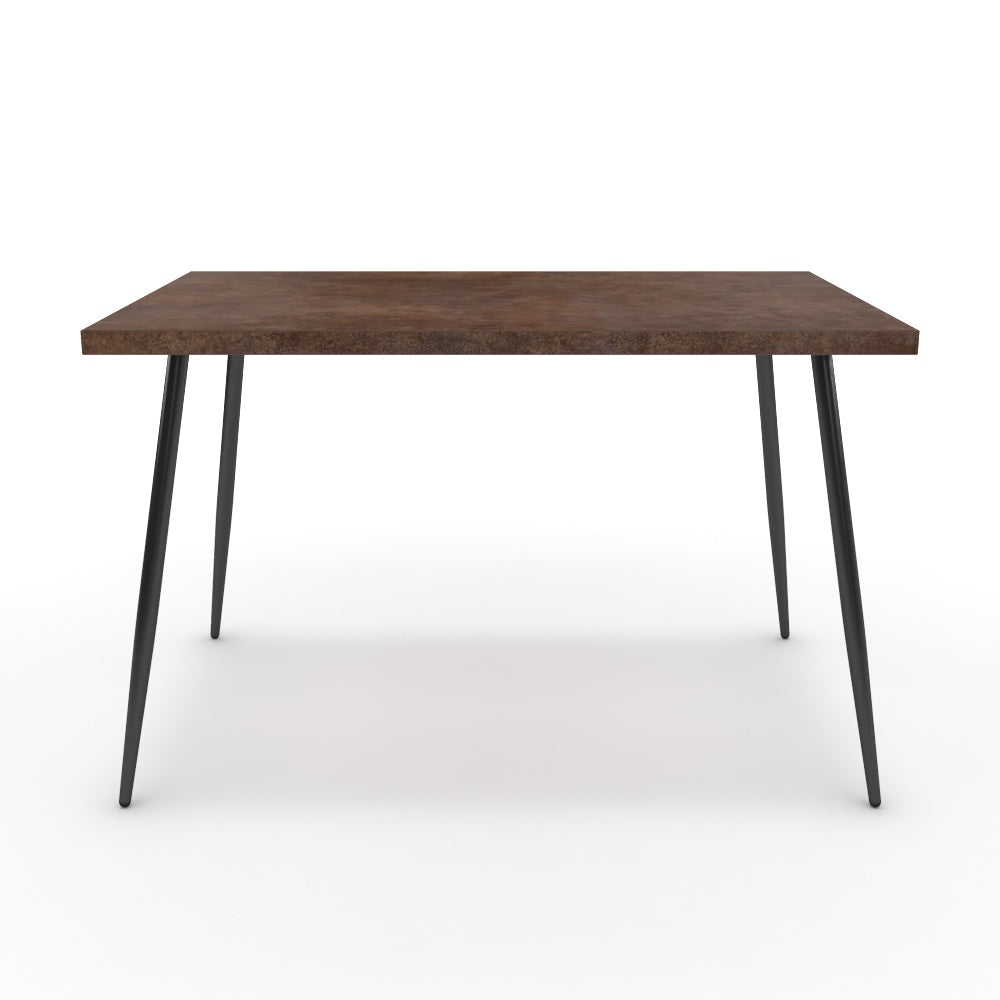 Étkezőasztal - Manu fekete lábbal - Ferro bronz, méret: 120x75