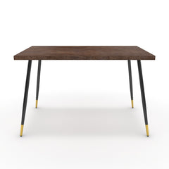 Étkezőasztal - Manu fekete és arany lábbal - Ferro bronz, méret: 120x75