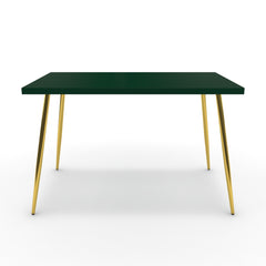 Étkezőasztal - Manu arany lábbal - Forest zöld, méret: 120x75