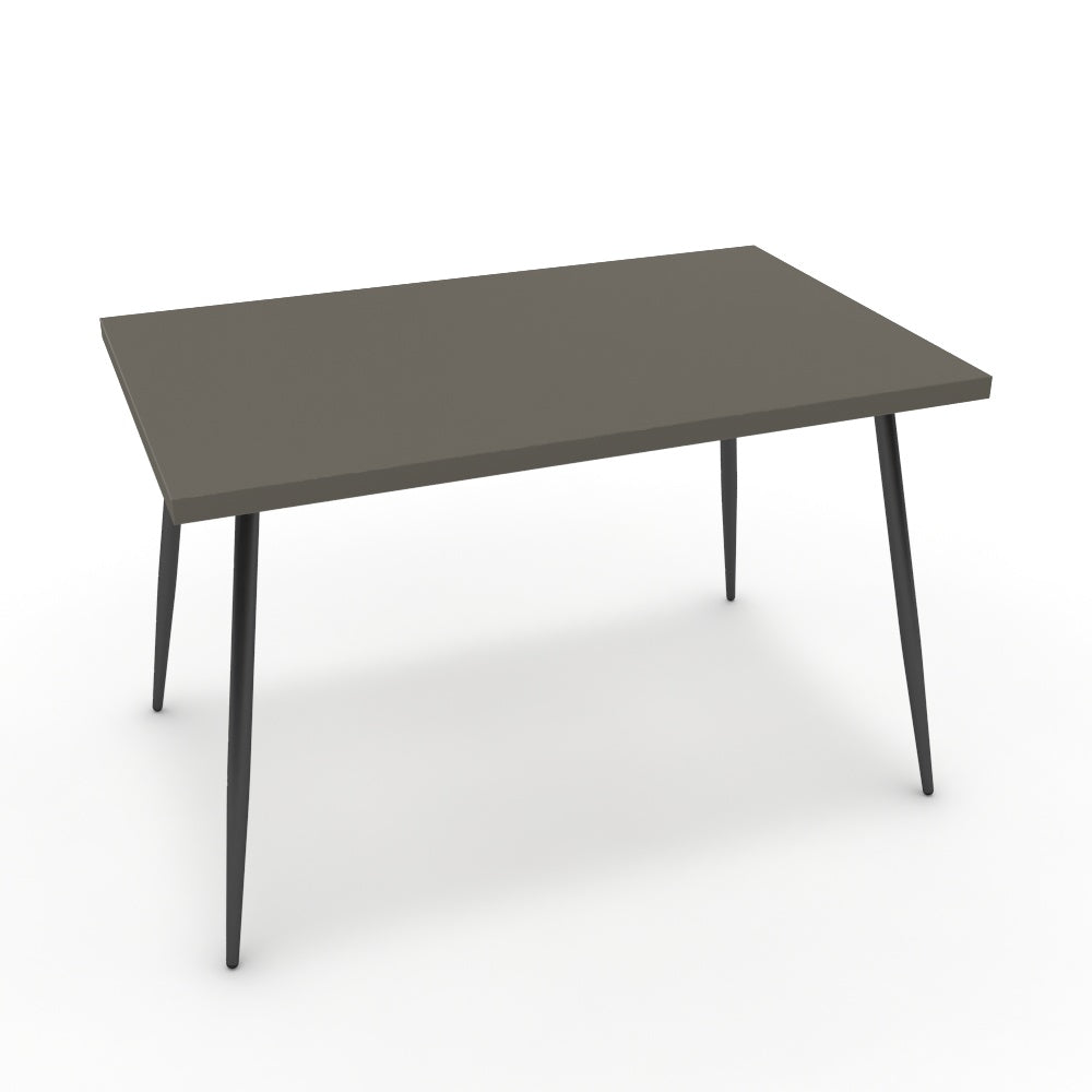 Étkezőasztal - Manu fekete lábbal - Fosszil szürke, méret: 120x75