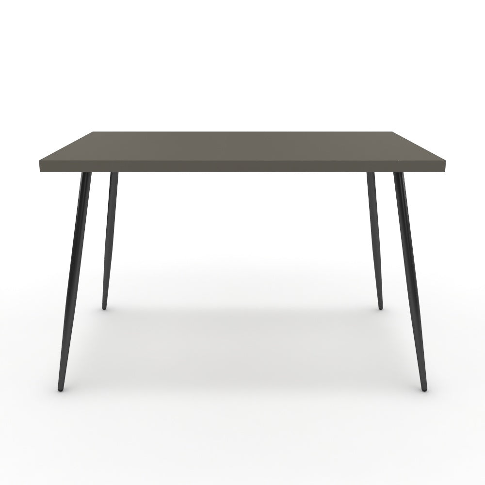 Étkezőasztal - Manu fekete lábbal - Fosszil szürke, méret: 120x75