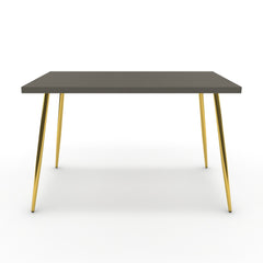 Étkezőasztal - Manu arany lábbal - Fosszil szürke, méret: 120x75
