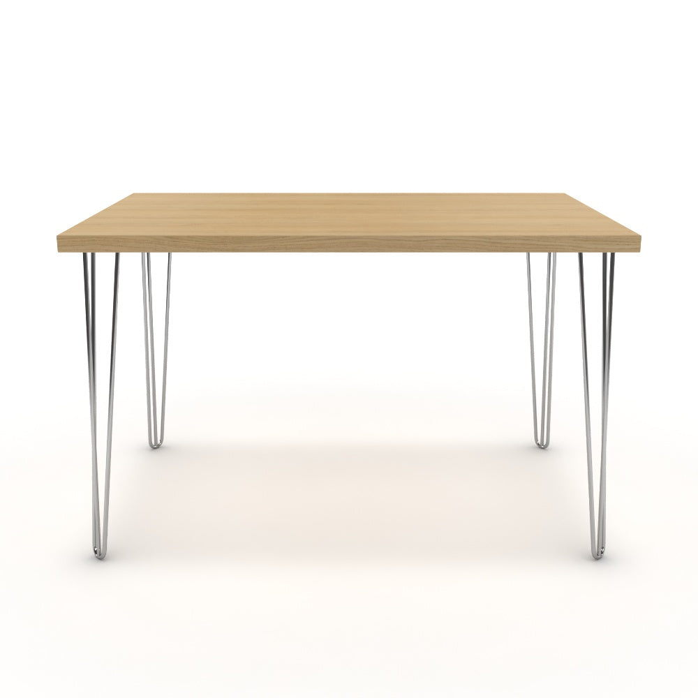 Étkezőasztal - Linga króm lábbal - Vicenza tölgy, méret: 120x75