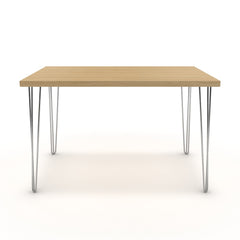 Étkezőasztal - Linga króm lábbal - Vicenza tölgy, méret: 120x75