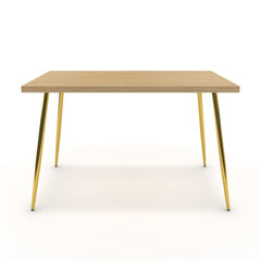 Étkezőasztal - Manu arany lábbal - Vicenza tölgy, méret: 120x75