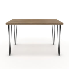 Étkezőasztal - Linga fekete lábbal - Világos rauna szil, méret: 120x75