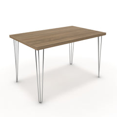 Étkezőasztal - Linga króm lábbal - Világos rauna szil, méret: 120x75