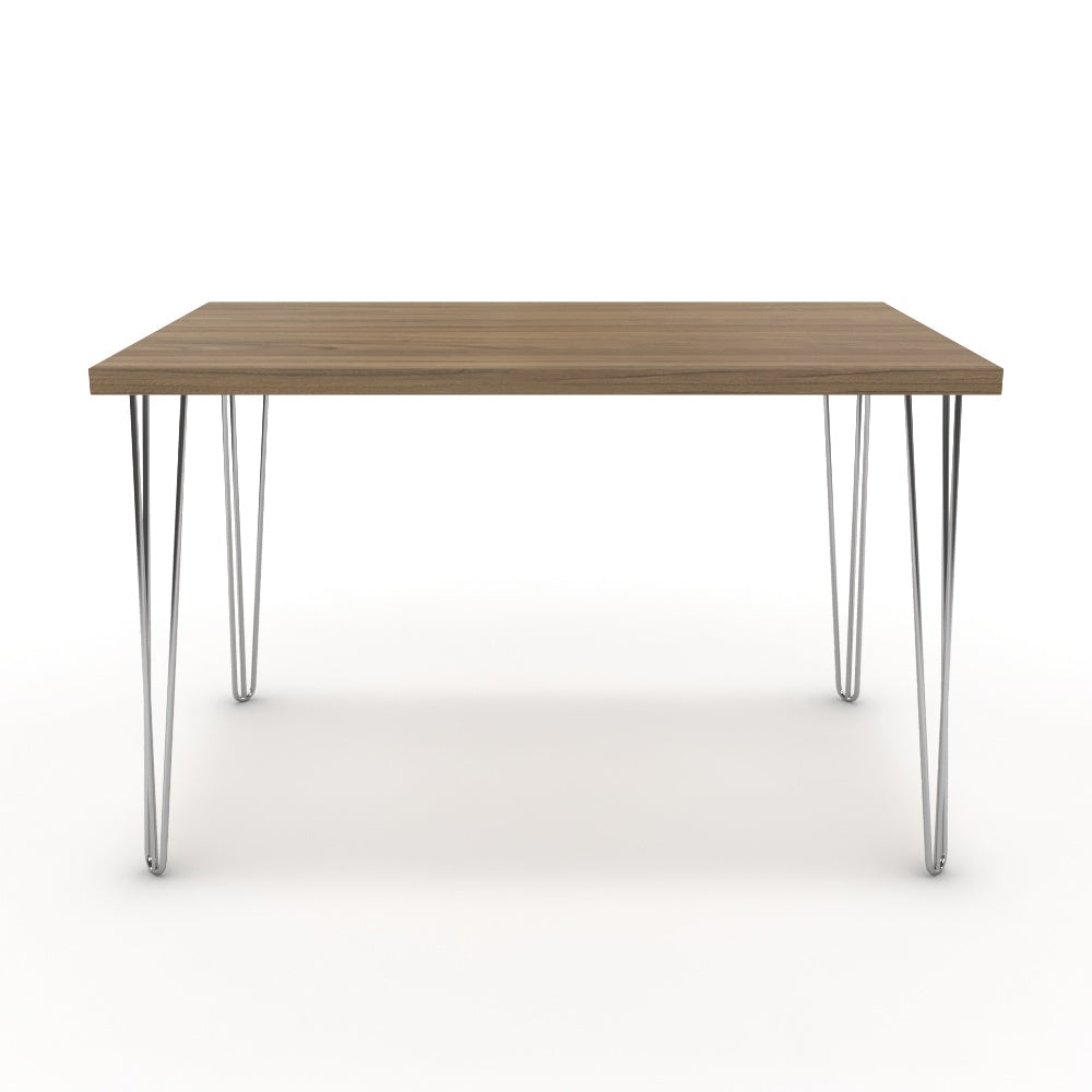 Étkezőasztal - Linga króm lábbal - Világos rauna szil, méret: 120x75