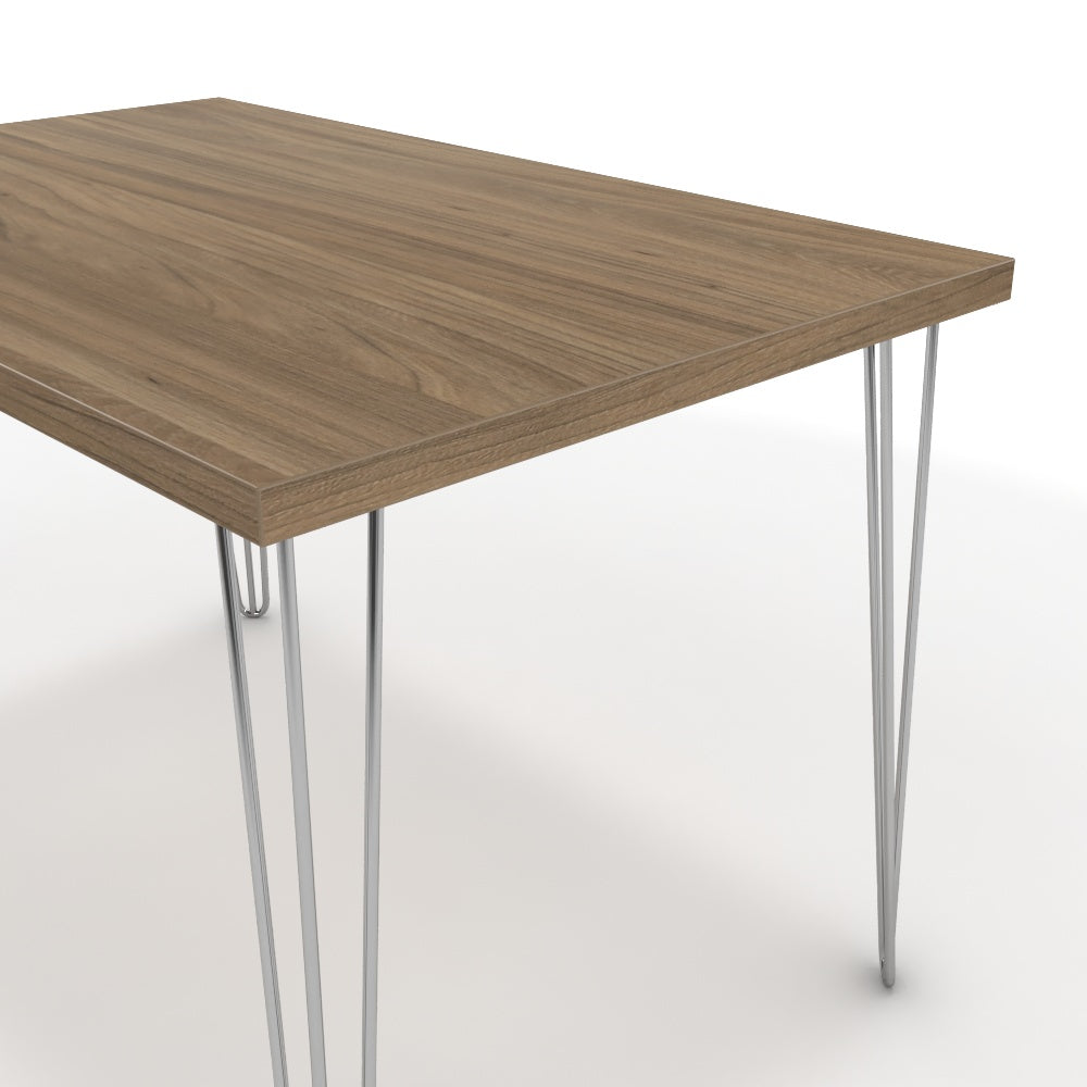 Étkezőasztal - Linga króm lábbal - Világos rauna szil, méret: 120x75