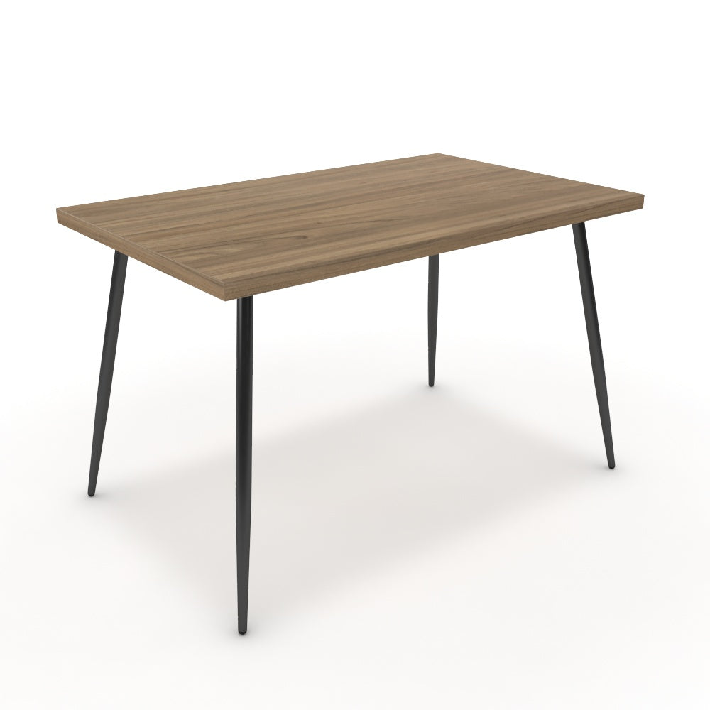 Étkezőasztal - Manu fekete lábbal - Világos rauna szil, méret: 120x75