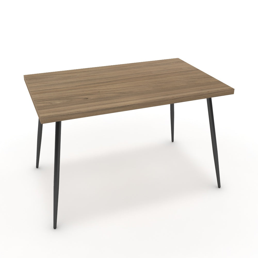 Étkezőasztal - Manu fekete lábbal - Világos rauna szil, méret: 120x75