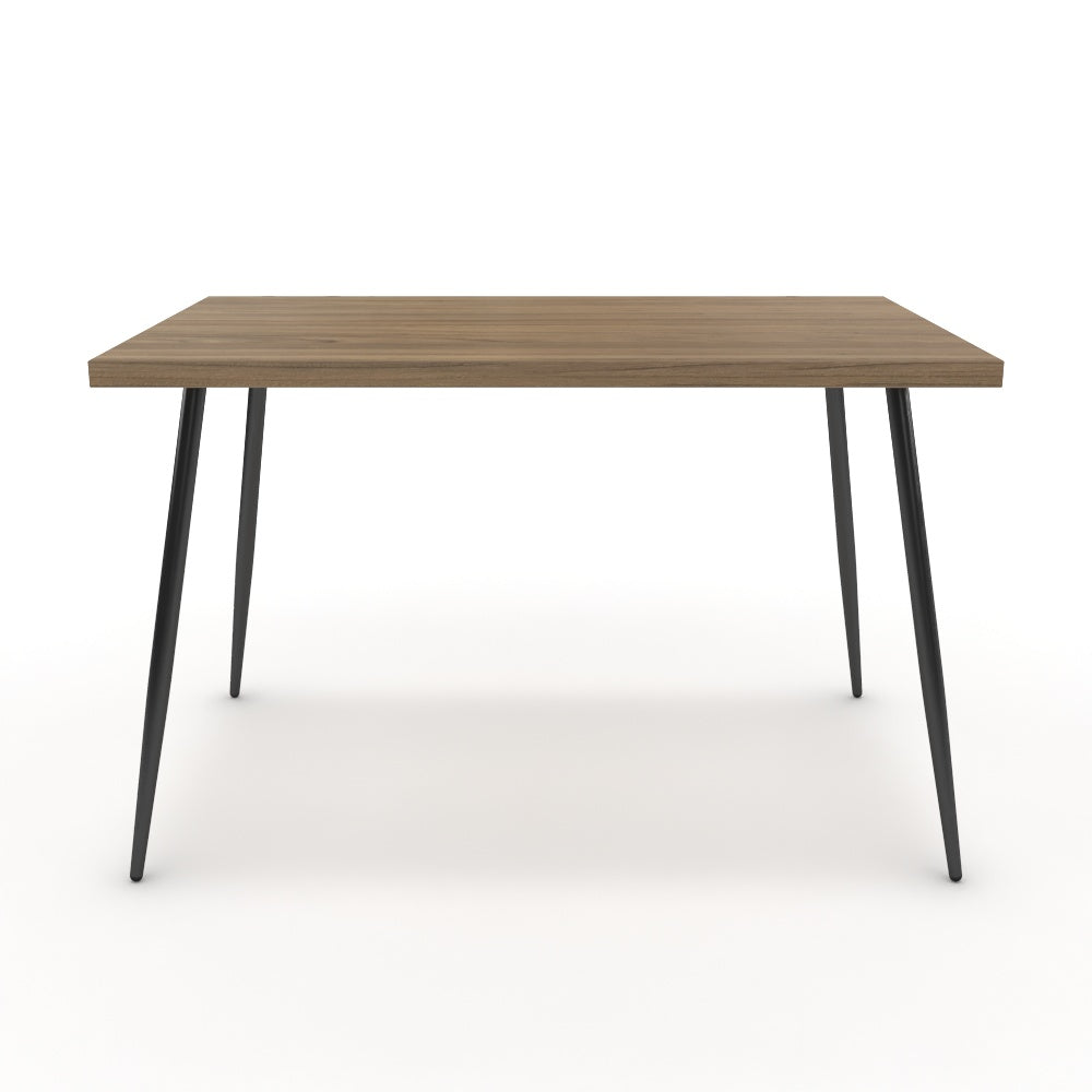 Étkezőasztal - Manu fekete lábbal - Világos rauna szil, méret: 120x75