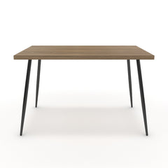 Étkezőasztal - Manu fekete lábbal - Világos rauna szil, méret: 120x75