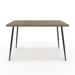 Étkezőasztal - Manu fekete lábbal - Szürke Vicenza tölgy, méret: 120x75